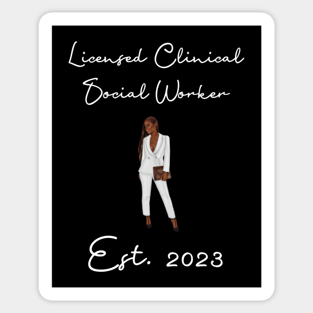 Black Social Worker Sticker by Chey Creates Clothes